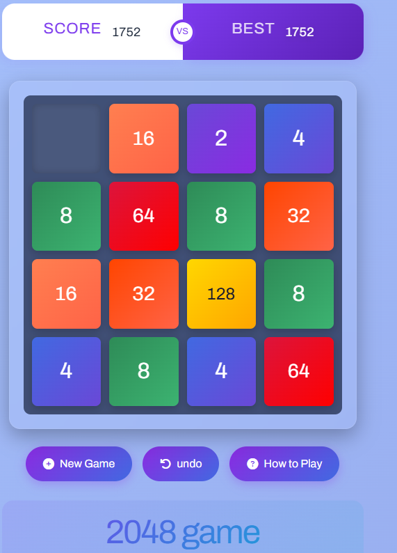 2048遊戲 2048遊戲